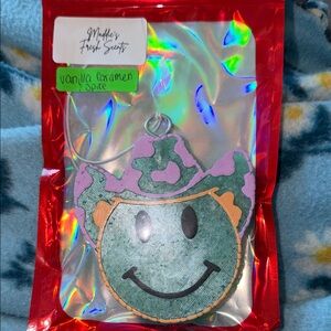 Smiley Face Air Freshener with Camo Hat